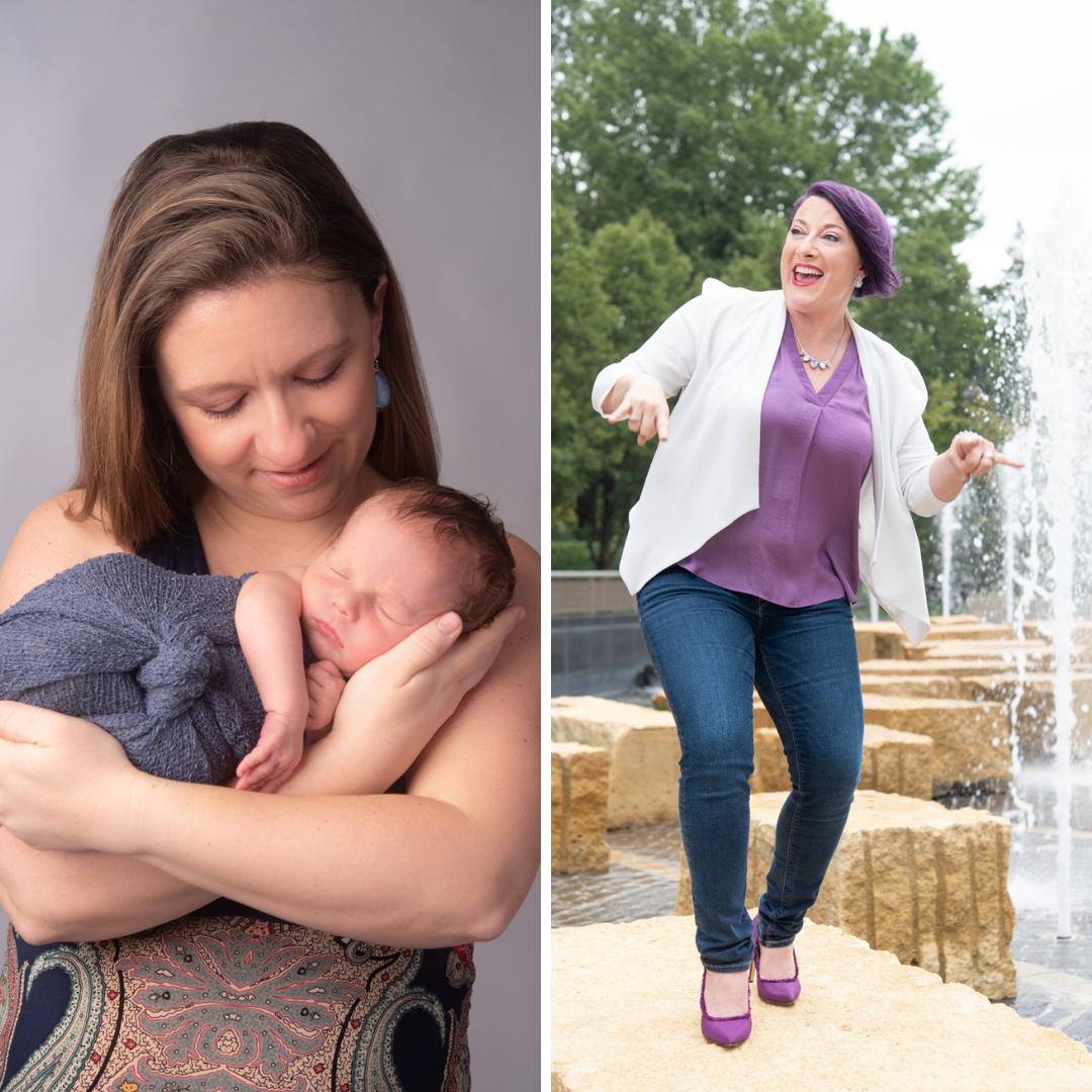 what makes me different - comparison of newborn and brand photography shoot